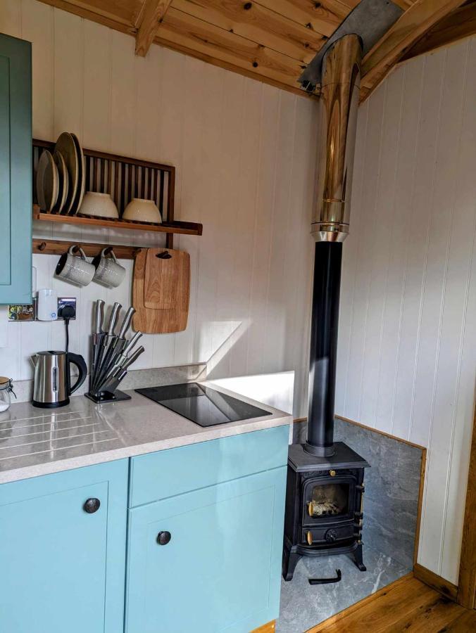 Romantic Nature Retreat, Luxury Glamping & Stargazing Views - Dragonfly Shepherd Hut Yarpole Luaran gambar